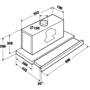 Вытяжка встраиваемая Kuppersbusch DEF 9550.0 E
