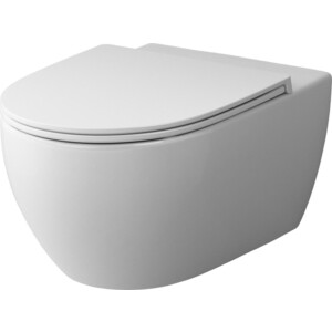 Унитаз подвесной Am.Pm Awe FlashClean безободковый, с сиденьем микролифт (C111700SC)