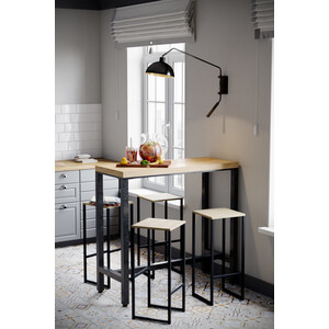 Табурет Мебелик Хайбол дуб сонома