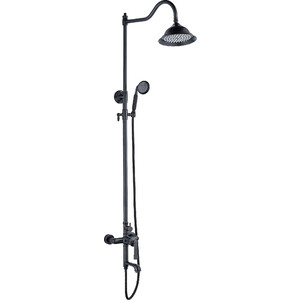 Душевая система Haiba HB с верхним душем и ручной лейкой, белый/хром (HB24557-8)