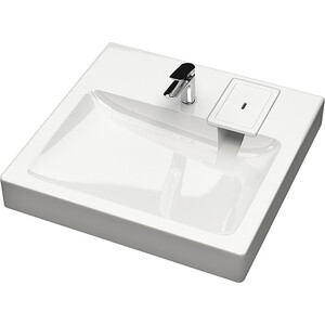 Раковина над стиральной машиной GreenStone Federico 60х60 с кронштейнами, белая (V51D1)