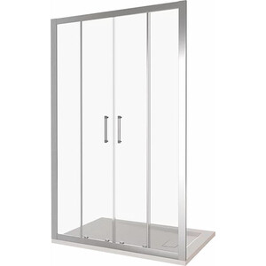 Душевая дверь Good Door Latte WTW-TD-160-C-WE 160х185 прозрачная, хром матовый (ЛА00031)