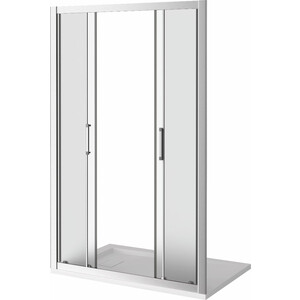 Душевая дверь Good Door Latte WTW-TD-160-G-WE 160х185 матовая Grape, хром матовый (ЛА00034)