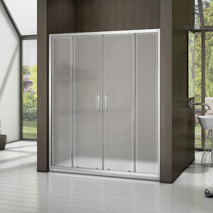 Душевая дверь Good Door Latte WTW-TD-160-G-WE 160х185 матовая Grape, хром матовый (ЛА00034)