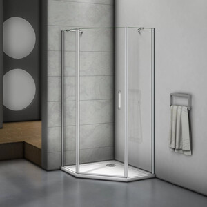 Душевой уголок Good Door Mokka PNT-100-C-WE 100х100 прозрачный, хром матовый (МК00015)