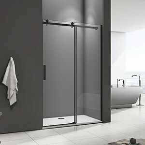 Душевая дверь Good Door Galaxy WTW-130-C-B 130х195 прозрачная, черный (ГЛ00014)