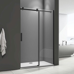 Душевая дверь Good Door Galaxy WTW-160-C-B 160х195 прозрачная, черный (ГЛ00029)