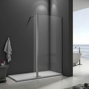 Душевая перегородка Good Door Walk-In SP2-80-C-CH 80х195 прозрачная, хром (ВИ00024)