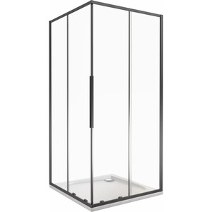 Душевой уголок Good Door Idea CR-90-C-B 90x90 прозрачный, черный (ИД00019)
