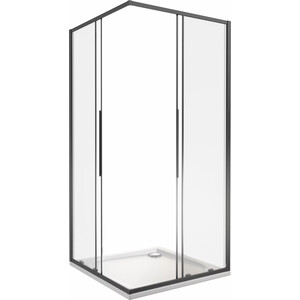 Душевой уголок Good Door Idea CR-90-C-B 90x90 прозрачный, черный (ИД00019)