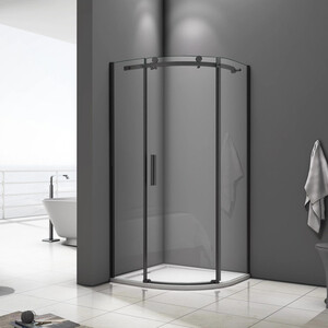 Душевой уголок Good Door Galaxy R-90-C-B 90x90 прозрачный, черный (ГЛ00016)