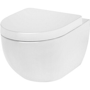 Унитаз подвесной безободковый Am.Pm Awe с сиденьем микролифт (C111700WH, C117852WH)