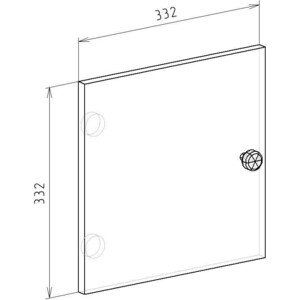 Дверка Мастер Дверка Прайм белый МСТ-МСП-ДВ-БТ-16