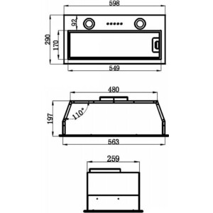 Кухонная вытяжка MAUNFELD THAMES 601M белый
