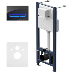 Инсталляция для унитаза Am.Pm Pro сенсорная клавиша, стекло черное (I012704.50A38)