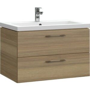 Тумба с раковиной Cersanit Lara 70 орех (64136 + S-UM-COM70/1-w)