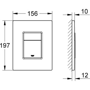 Кнопка смыва Grohe Skate Cosmopolitan белая (38732SH0)
