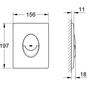 Кнопка смыва Grohe Skate Air белая (38505SH0)