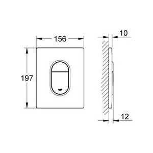 Кнопка смыва Grohe Arena Cosmopolitan белая (38844SH0)