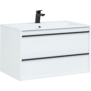 Тумба под раковину Aquanet Lino 90 белая матовая (253904)