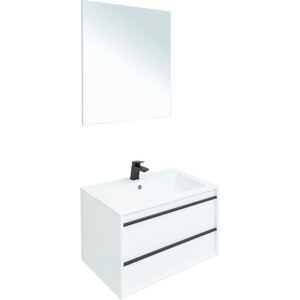 Тумба под раковину Aquanet Lino 70 белая матовая (253902)