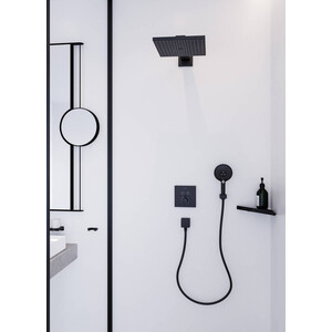 Верхний душ с кронштейном Hansgrohe Raindance E 300 черный матовый (26238670)