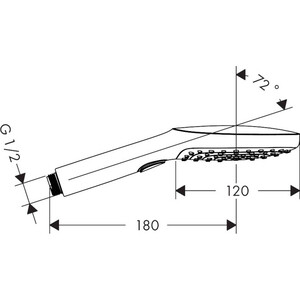Ручной душ Hansgrohe Raindance Select E 120 3 режима золото (26520990)
