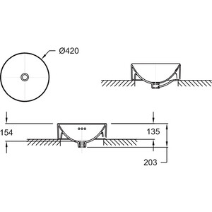 Раковина-чаша Jacob Delafon Vox 40х40 белая (E14800-0)