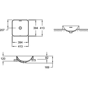 Раковина-чаша Jacob Delafon Vox 40х40 (E2661-0)