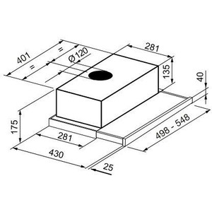 Вытяжка встраиваемая Korting KHP 5211 X