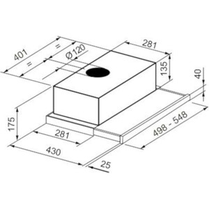 Вытяжка встраиваемая Korting KHP 5211 X