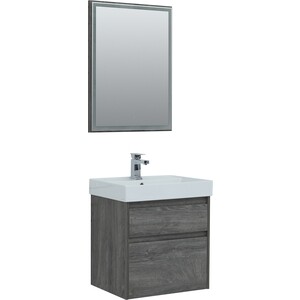 Тумба под раковину Aquanet Nova Lite 60 два ящика, дуб рошелье (242577)