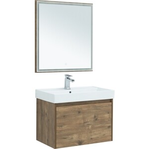 Мебель для ванной Aquanet Nova Lite 75 один ящик, дуб рустикальный