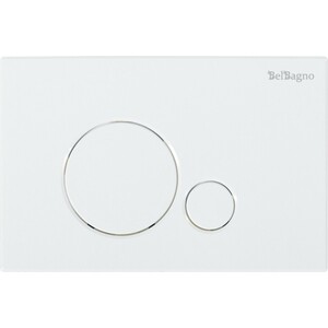 Кнопка смыва BelBagno Sfera белая (BB014-SR-BIANCO)