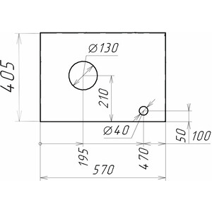 Столешница Grossman Флай 60 серая (506002)