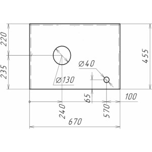 Столешница Grossman Флай 70 серый (507002)