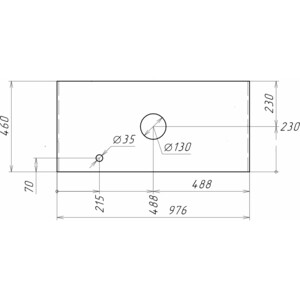 Столешница Grossman Флай 100 белый (501001)