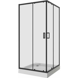 Душевой уголок Niagara Nova 90x90 прозрачный, черный (NG-6808-08 BLACK)