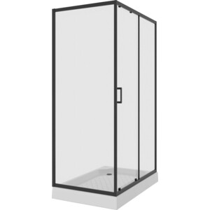 Душевой уголок Niagara Nova 120x80 прозрачный, черный (NG- 6812-08 BLACK)