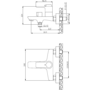 Термостат для ванны BelBagno Ancona хром (ANCONA-VASM-CRM)