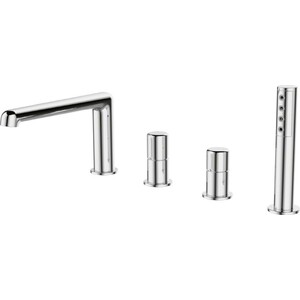 Смеситель на борт ванны BelBagno Uno на 4 отверстия, хром (UNO-BVD4-CRM)