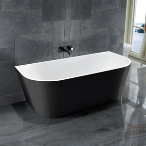 Акриловая ванна Vincea 170х80 слив-перелив, черная (VBT-421-1700MB)