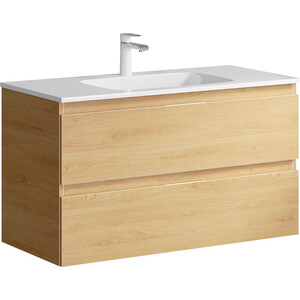 Тумба под раковину Aqwella Accent 100 2 ящика, дуб золотой (ACC0110DZ)