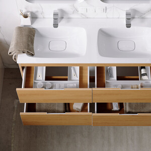 Тумба под раковину Aqwella Accent 120 4 ящика, дуб золотой (ACC0112DZ)