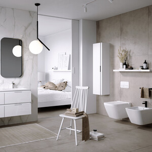 Пенал Aqwella Accent 35 универсальный, белый (ACC0535W)