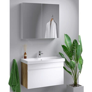 Тумба под раковину Aqwella Smart 80 1 ящик, дуб балтийский (SRT0108DB)