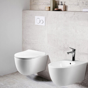 Комплект унитаза Vincea Evo с инсталляцией, кнопкой и сиденьем микролифт (VT1-34S, 111.300.00.5, 115.770.DW.5)