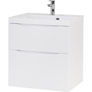 Тумба с раковиной BelBagno Marino-H60 60 bianco lucido (MARINO-H60-600-2C-SO-BL-P, BB600/450-LV-MR-AST)
