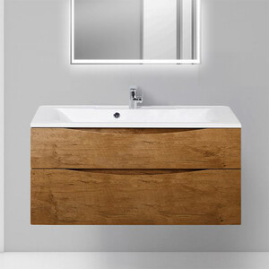 Тумба с раковиной BelBagno Marino-H60 120 rovere nature (MARINO-H60-1200-2C-SO-RN-P, BB1200/450-LV-MR-PR)