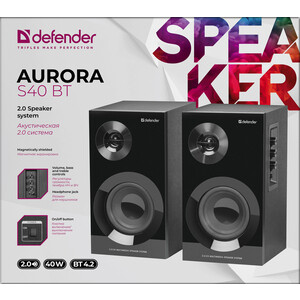 Акустическая система Defender Aurora S40 BT 40Вт, bluetooth, 220В (65240)